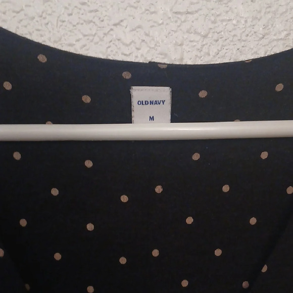 "Make Offer" Old Navy Blue Sheath Dress with Scoop Neck and Cuffed Long Sleeves - Picture 2 of 4